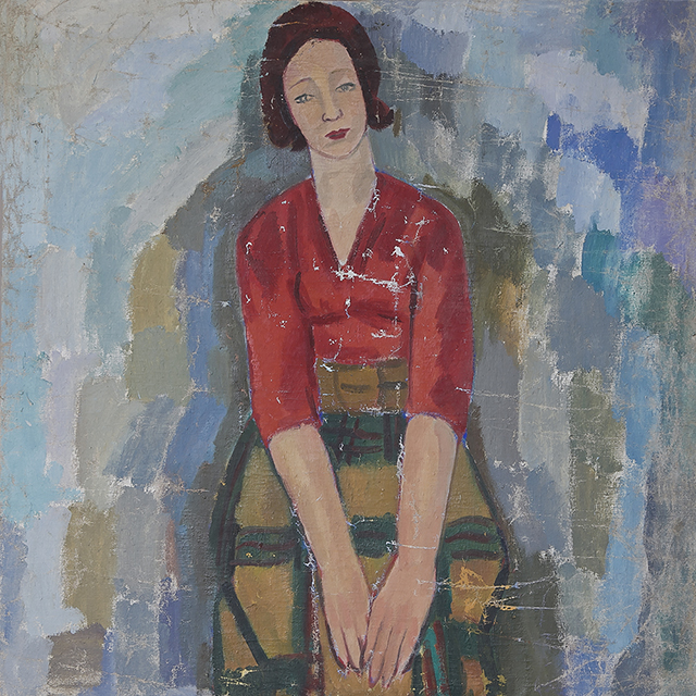 Woman with folded hands